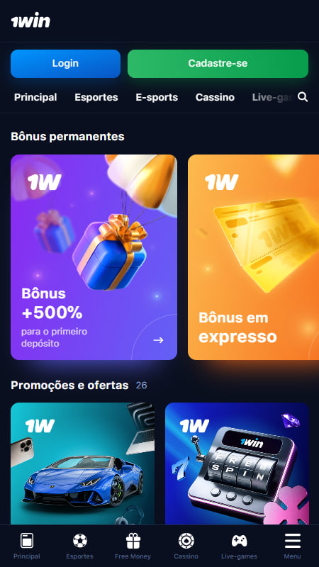 1Win App no Brasil