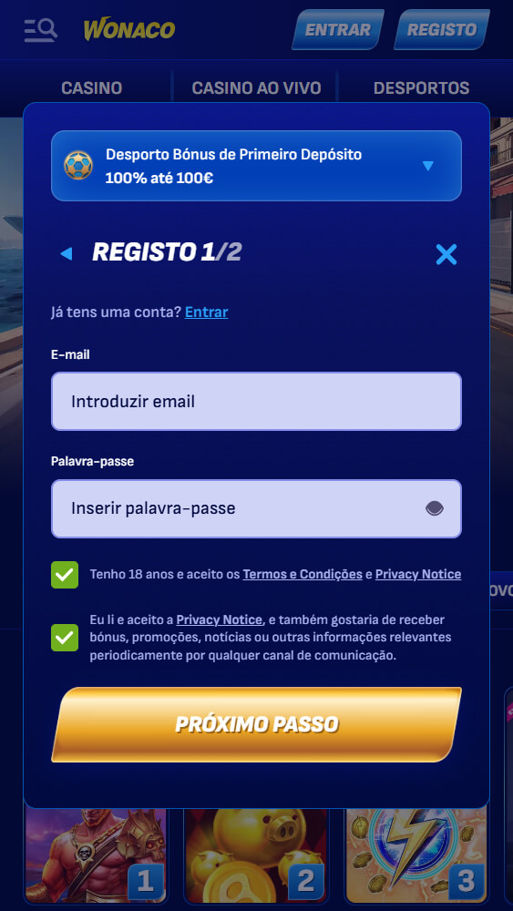 Wonaco registo 3