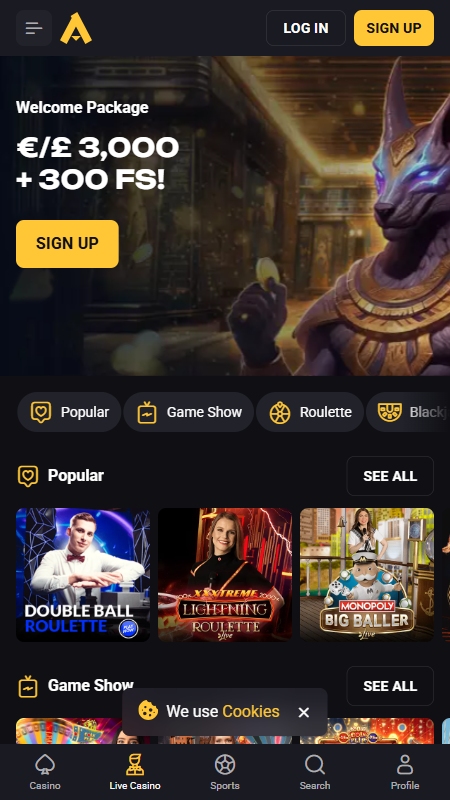 Amonbet casino live pt