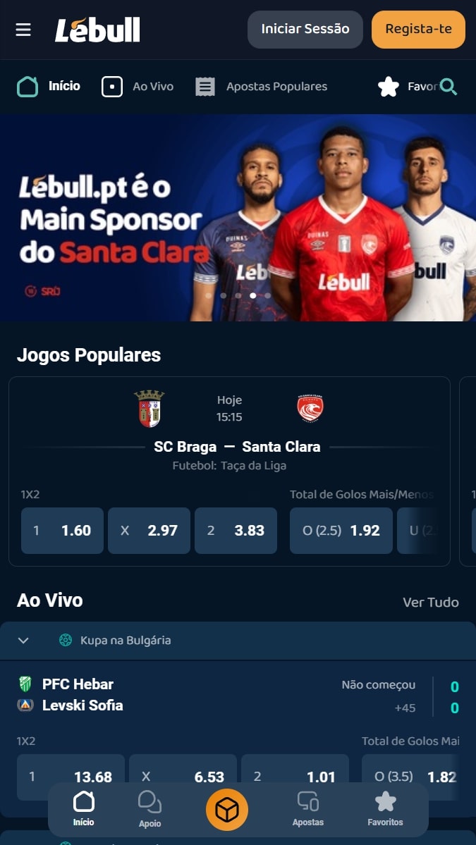 Lebull casa de apostas licenciada em Portugal