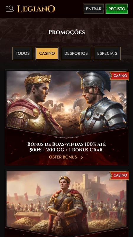 Bónus do Casino LEGIANO