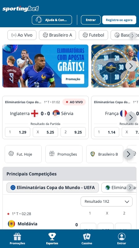 Sportingbet - Casa de aposta licenciada no Brasil