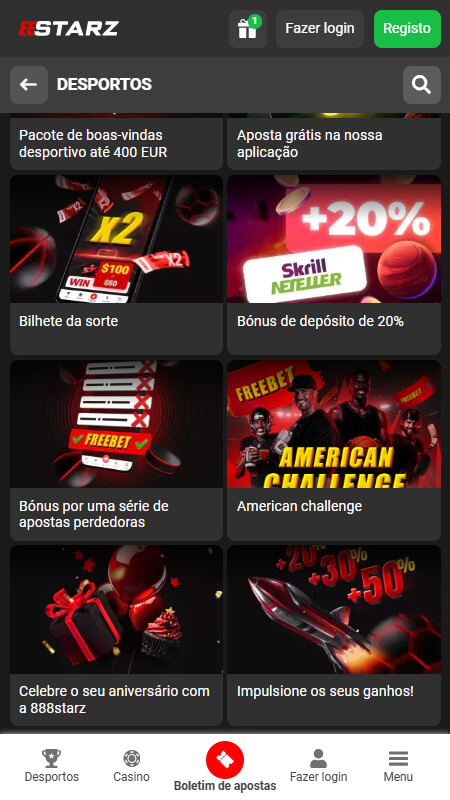 888STARZ bookmaker bonuses