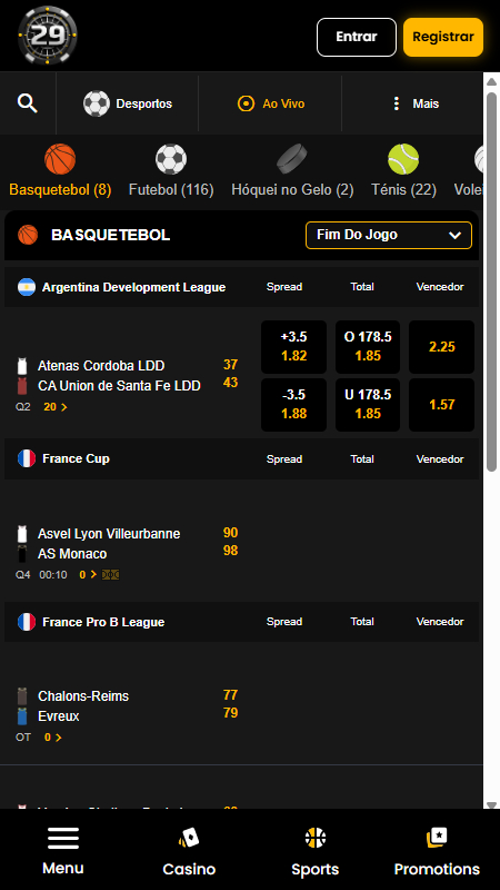 29black live betting