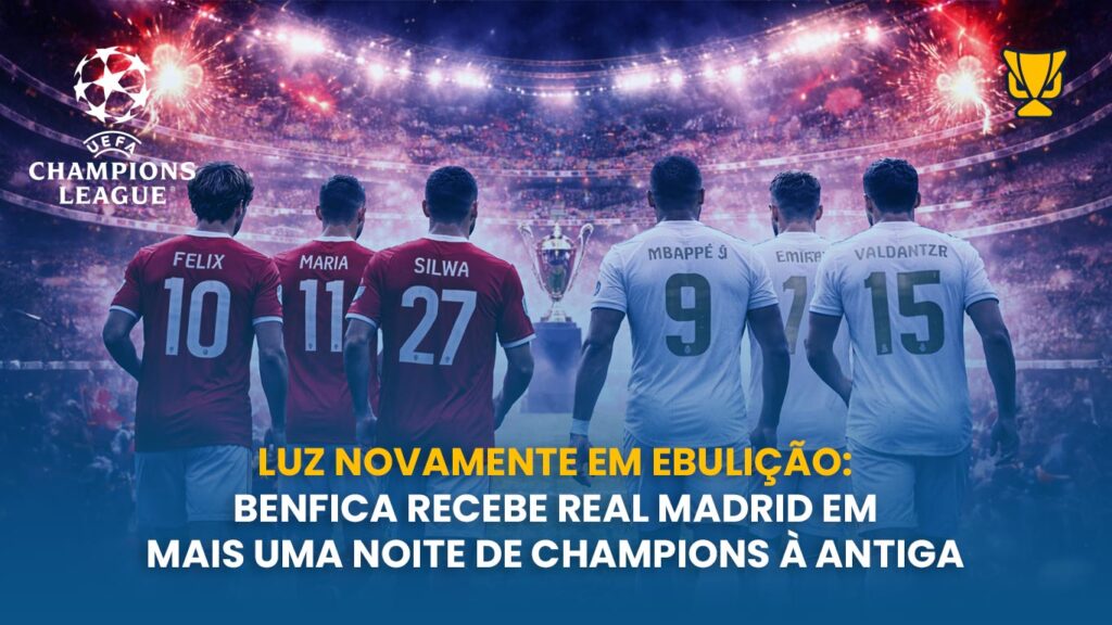 Luz novamente em ebulição: Benfica recebe Real Madrid em mais uma noite de Champions à antiga