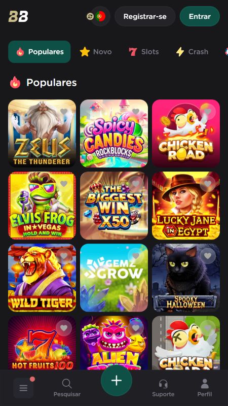 Software e Oferta de Jogos no Casino Belabet