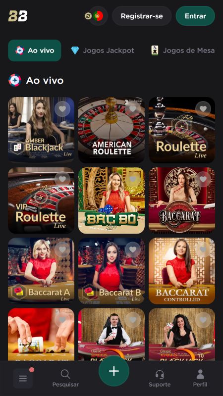 Casino e jogos ao vivo no Belabet Casino Portugal