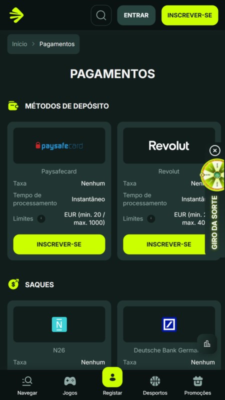 Betnjet payments