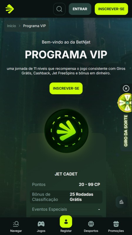 Betnjet VIP program