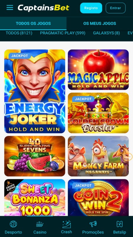 Captainsbet Casino Online