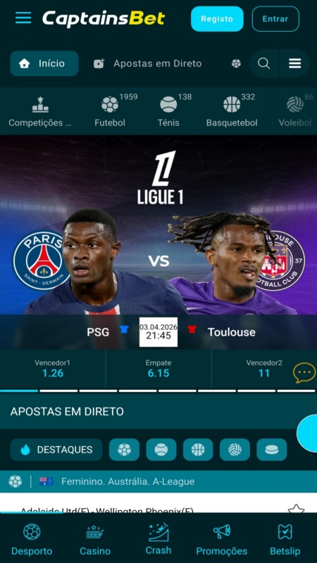 Captainsbet Apostas Desportivas