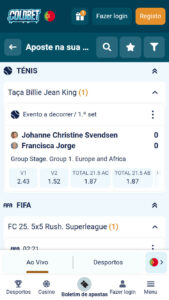 Apostas ao vivo na Coldbet