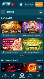 Coldbet Jogos de casino