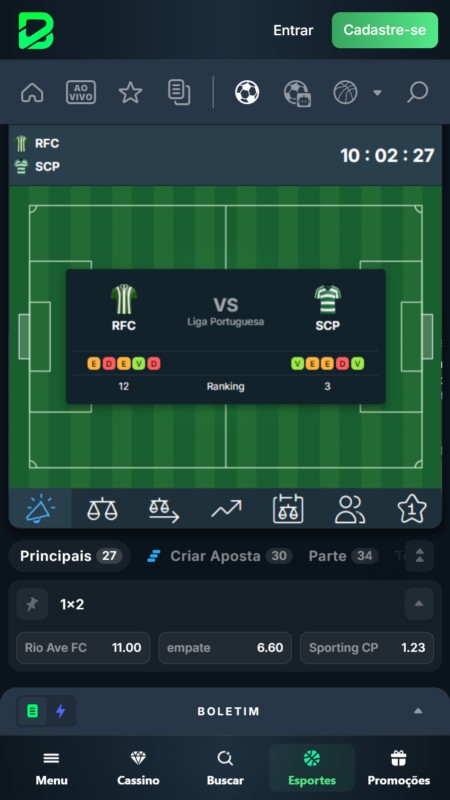 BetPortal odds and markets