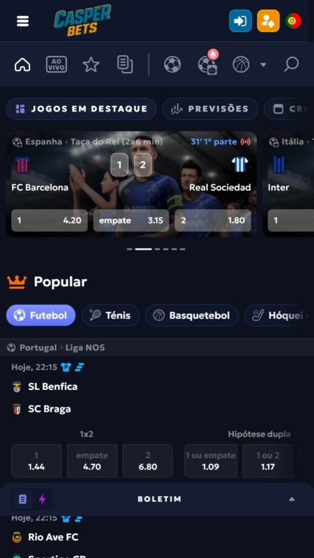 CasperBets sport betting