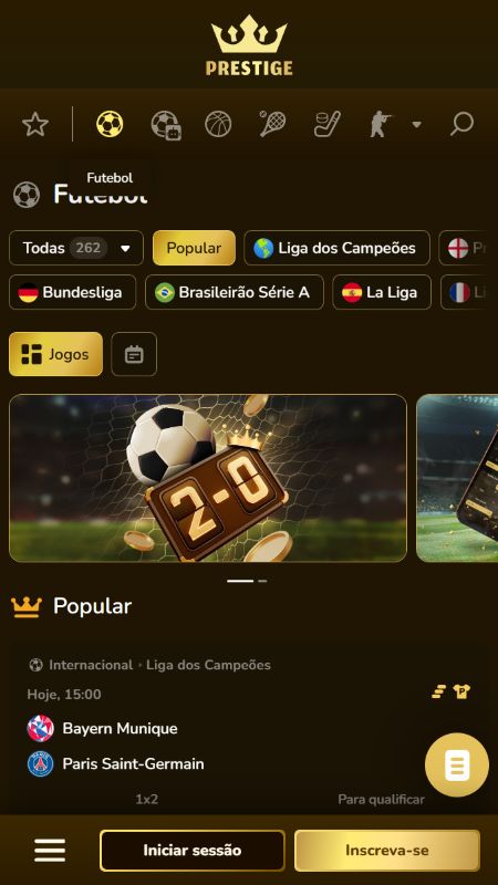 Apostas Desportivas na Prestige