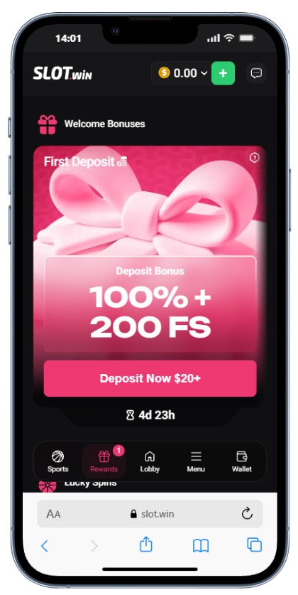 Slot.win bonuses